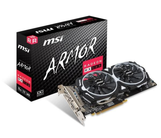 MSI Radeon RX 580 ARMOR OC 8GB 256BIT 2HDMI/DVI-D/2DP p/n - 1454183 - zdjęcie